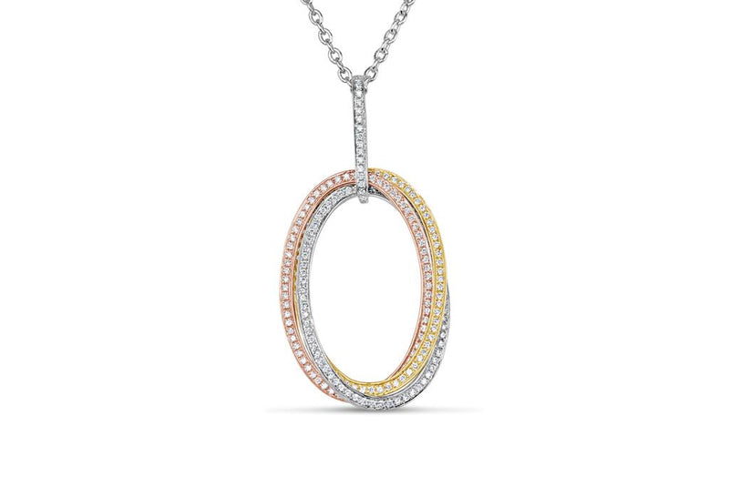 Davis Classics Circle Diamond Necklace