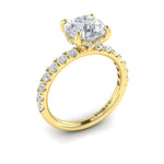 Vlora 14k Yellow Gold Classic Collection Round Diamond Engagement Ring Setting