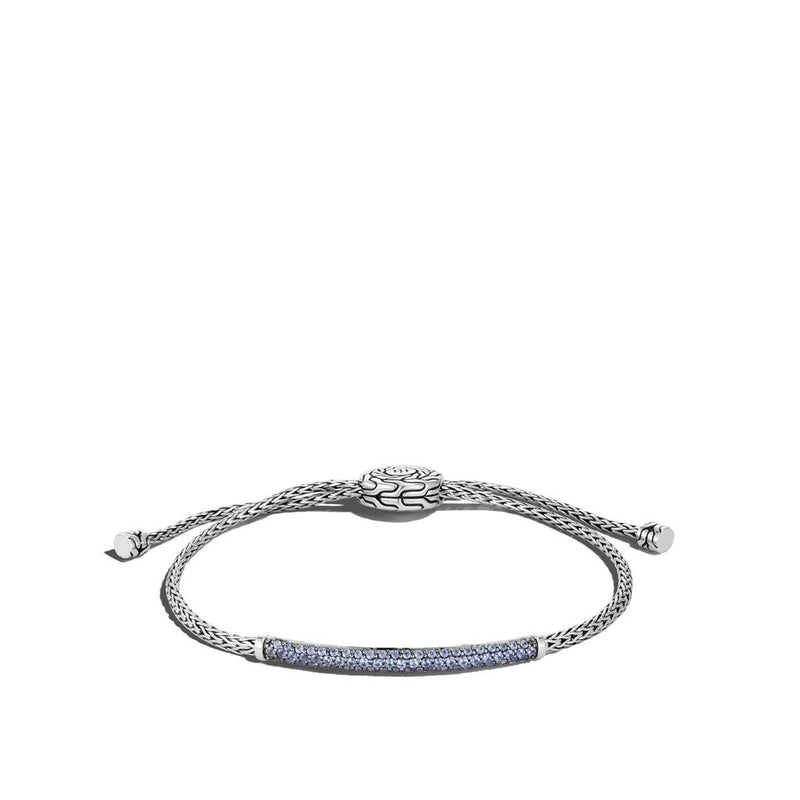 John Hardy Chain Collection Bolo Blue Topaz Bracelet