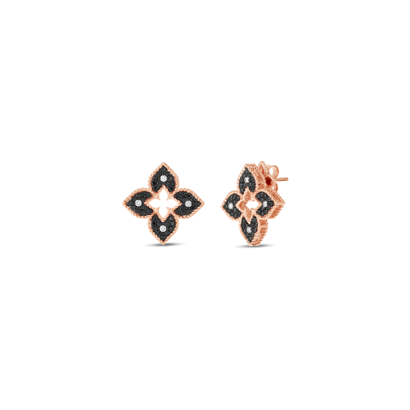 Roberto Coin 18k Rose Gold Petite Venetian Princess Collection Floral Stud Earrings