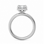 Noam Carver Hidden Halo Diamond Engagement Ring Setting in 14k White Gold