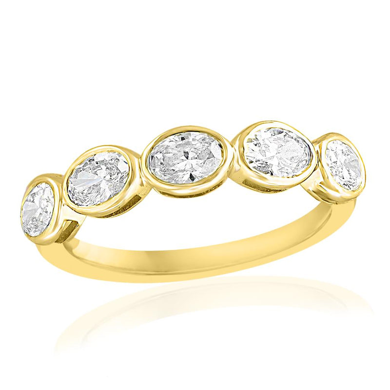 Davis Classics Stackable Diamond Fashion Ring in 14k Yellow Gold