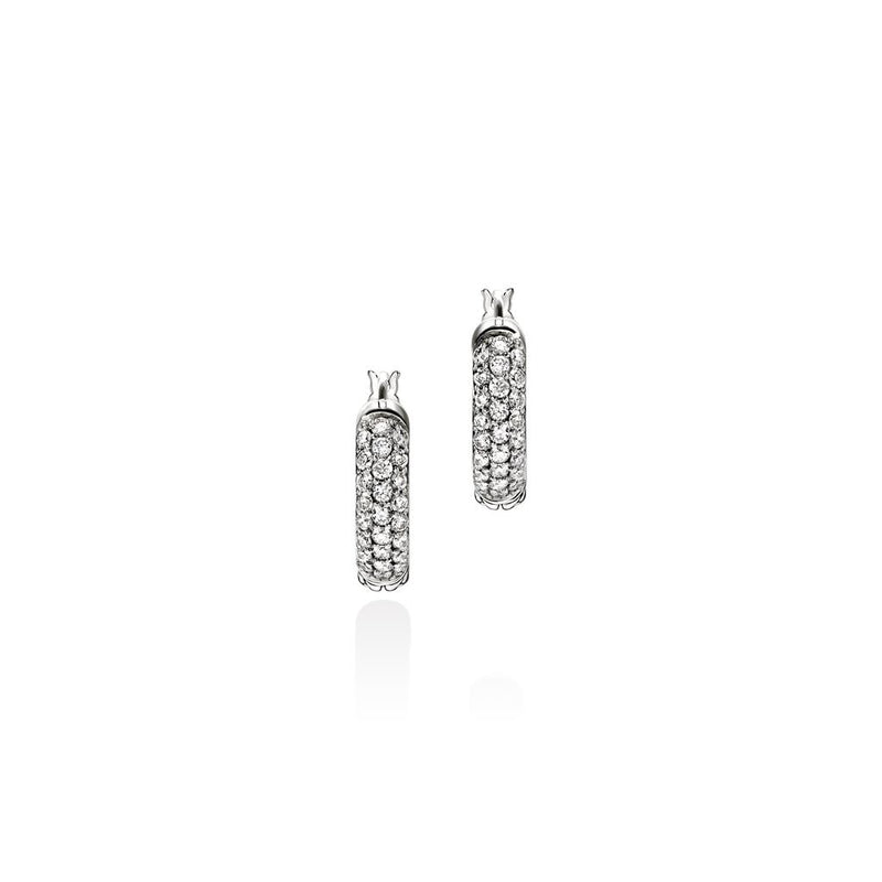 John Hardy Essential Diamond Hoop Earrings