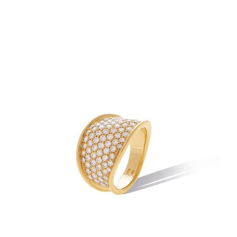 Marco Bicego Lunaria Collection Diamond Fashion Band in 18K Yellow Gold