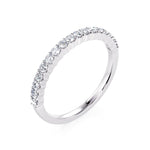 Davis Classics Women's 14k White Gold Diamond Band