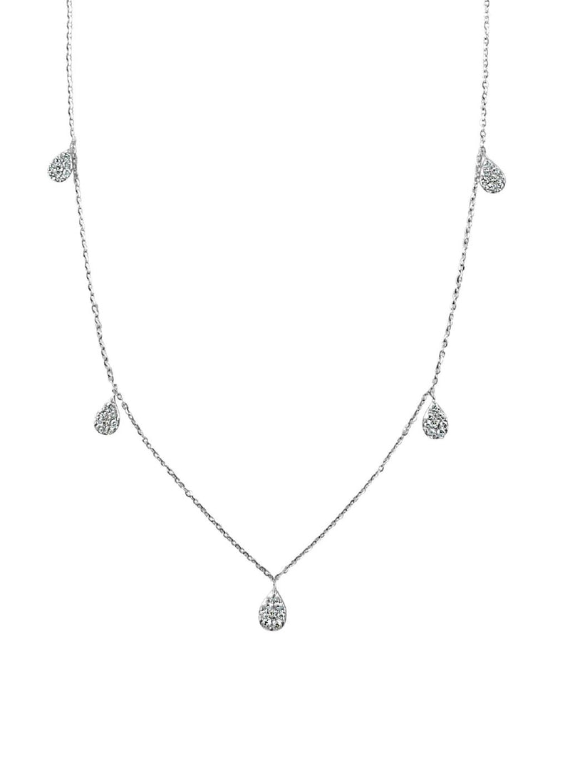 Davis Classics Cluster Station Diamond Necklace