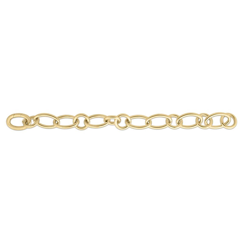 Roberto Coin 18k Yellow Gold Designer Gold Collection Oval and Round Link Bracelet