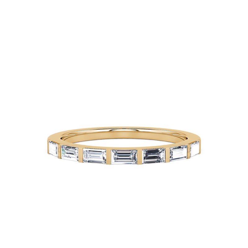 Davis Classics Women's 14k Yellow Gold Stackable Diamond Band