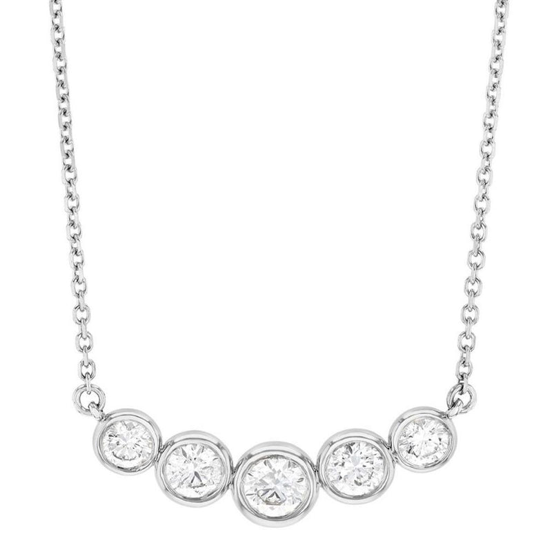 Davis Classics Bar Diamond Necklace