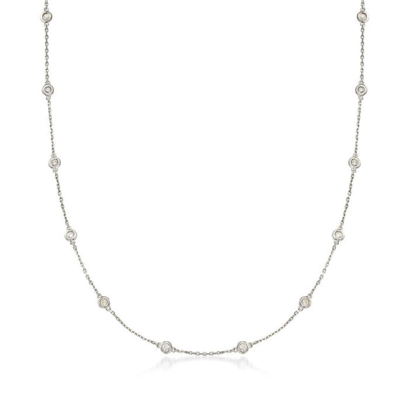 Davis Classics Diamond By The Yard Diamond Necklace