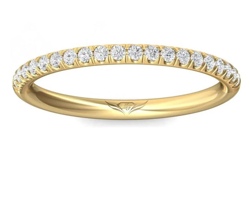 Martin Flyer Women's 14k Yellow Gold FlyerFit Diamond Wedding Band