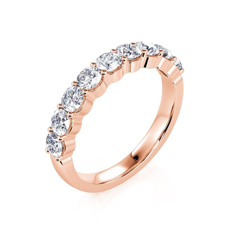 Davis Classics Women's 14k Rose Gold Diamond Band