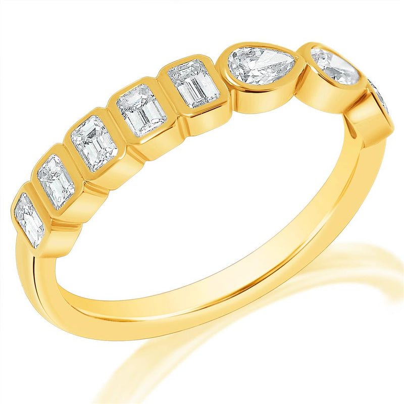 Davis Classics Women's Stackable Diamond Wedding Band in 14k Yellow Gold