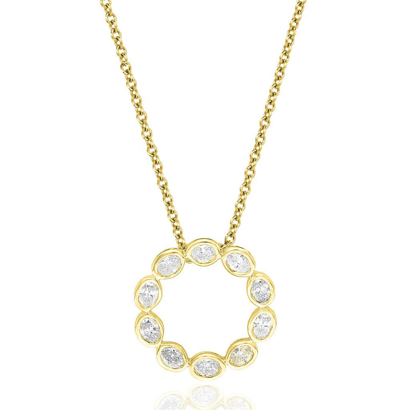 Davis Classics Circle Diamond Pendant