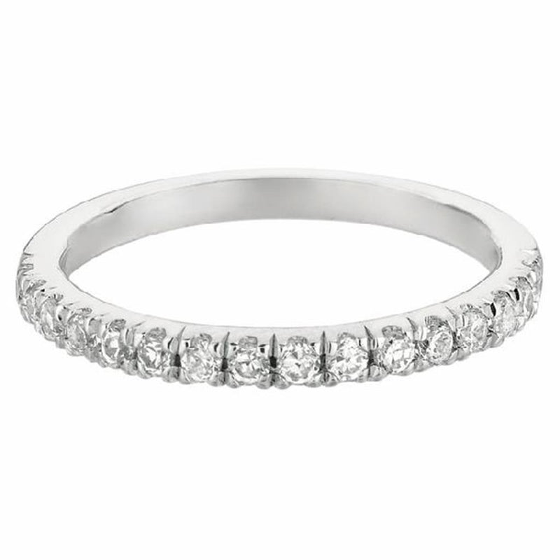 Martin Flyer Women's 14k White Gold FlyerFit Cutdown Micropavé Diamond Band