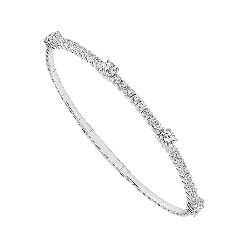 Davis Classics Flexie Collection Diamond Bangle Bracelet