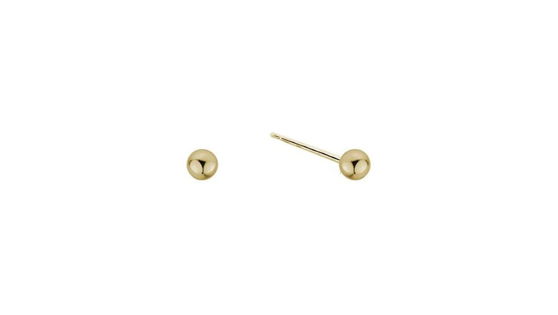 Davis Classics 14k Yellow Gold Ball Stud Earrings