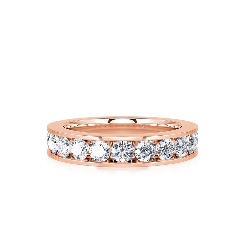 Davis Classics 14k Rose Gold Diamond Band