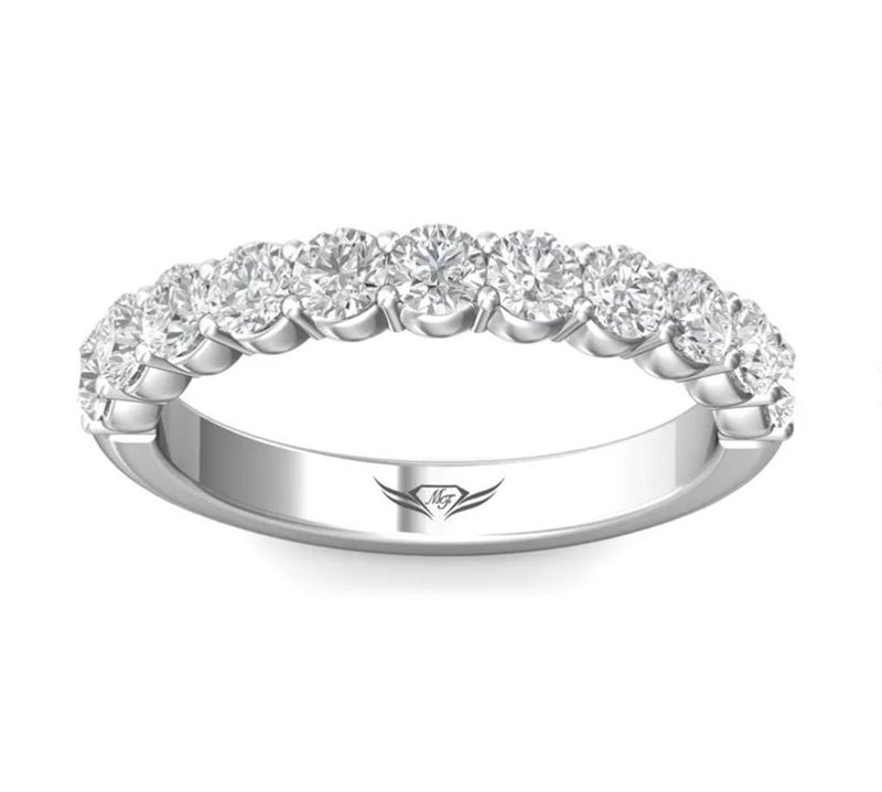 Martin Flyer Women's 14k White Gold FlyerFit Diamond Wedding Band