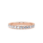 Davis Classics 14k Rose Gold Diamond Band