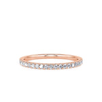 Davis Classics 14k Rose Gold Diamond Band