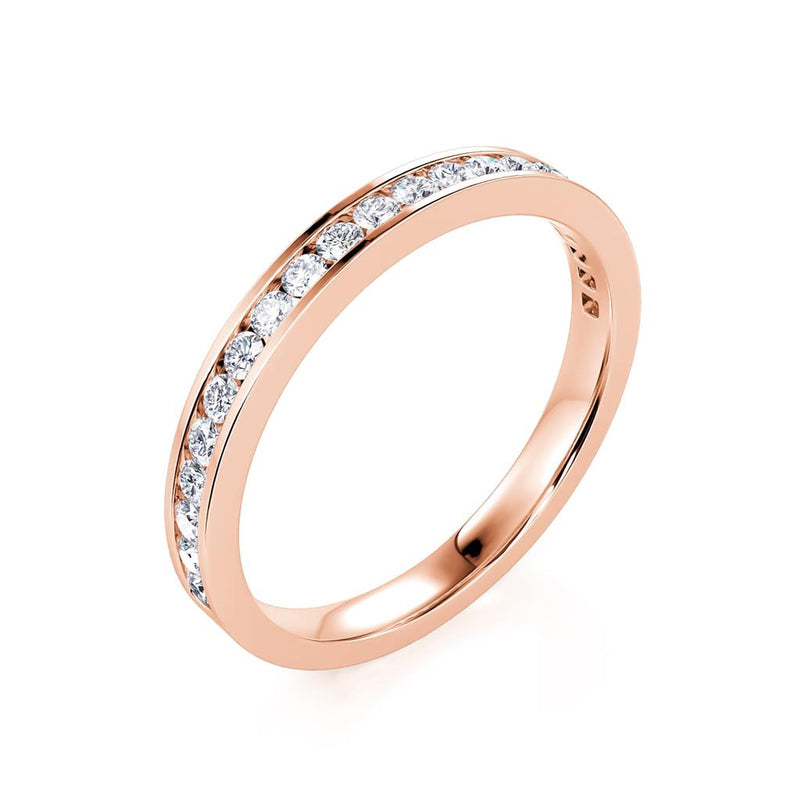 Davis Classics 14k Rose Gold Diamond Band