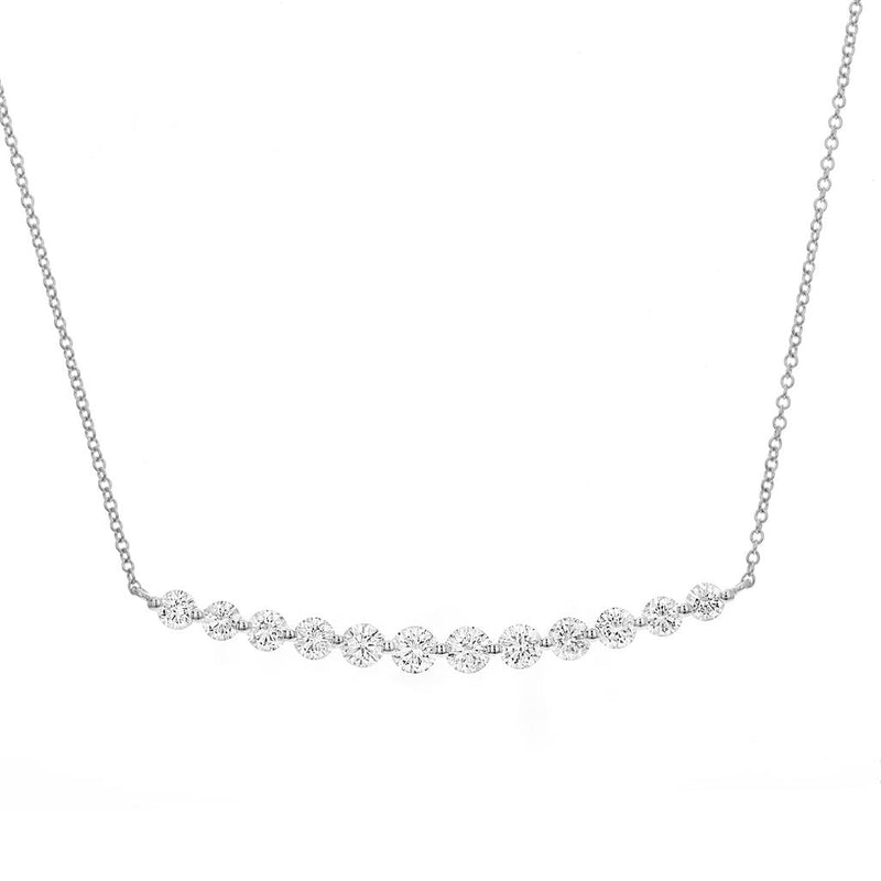 Davis Classics Bar Diamond Necklace