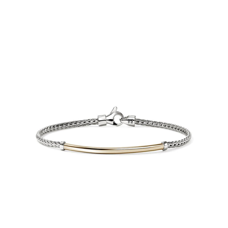 John Hardy 14k Yellow Gold and Sterling Silver Essential Bracelet