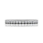 Martin Flyer Women's Classic Diamond Wedding Band in 14k White Gold