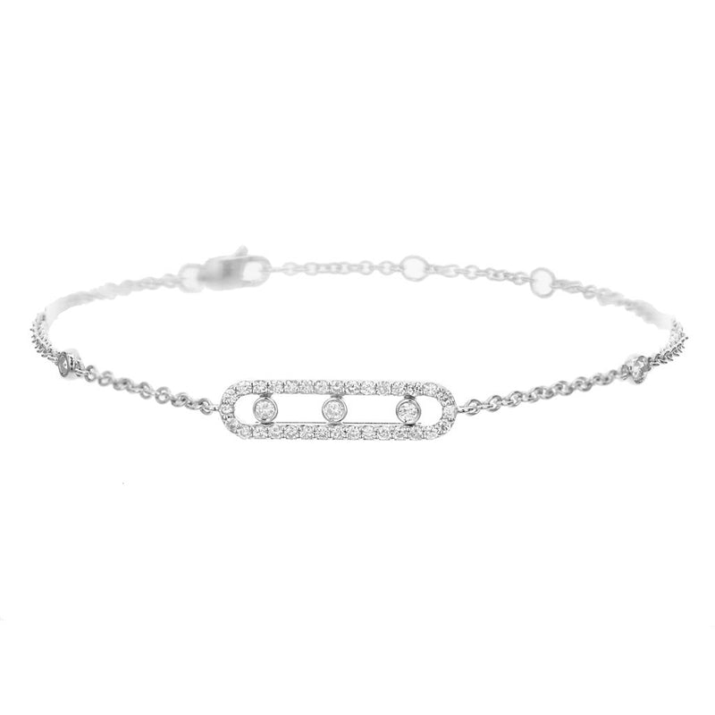 Davis Classics Diamond Station Bracelet