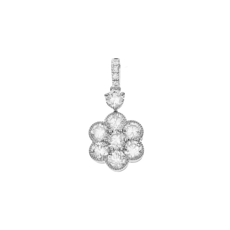 Davis Classics Floral Diamond Pendant