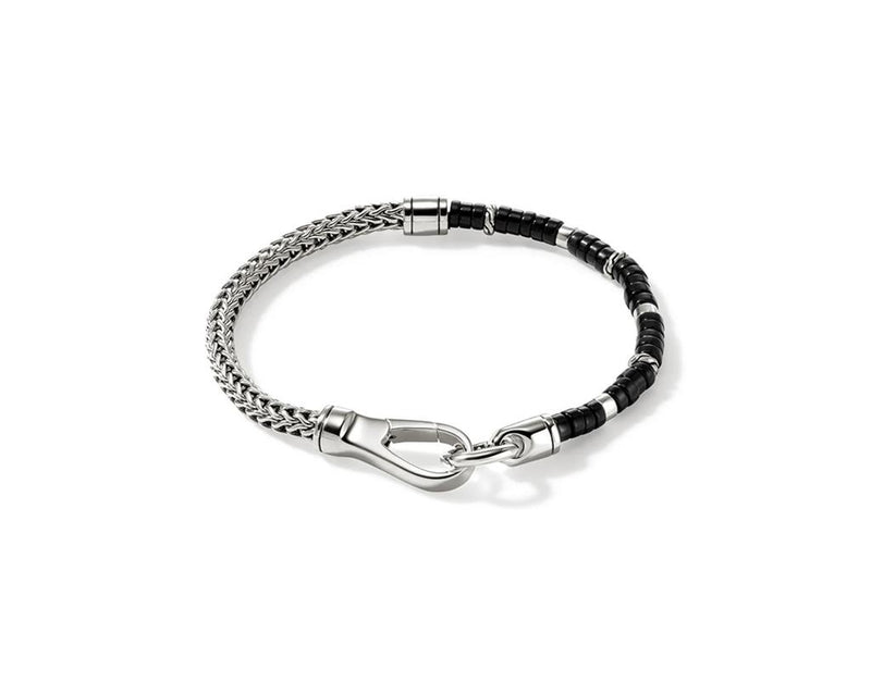 John Hardy Heishi Chain Sterling Silver Bracelet