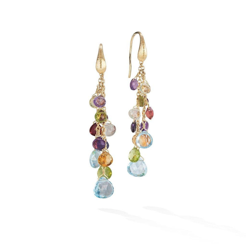 Marco Bicego 18k Yellow Gold Paradise Collection Multi-Gemstone Multi-Strand Drop Earrings