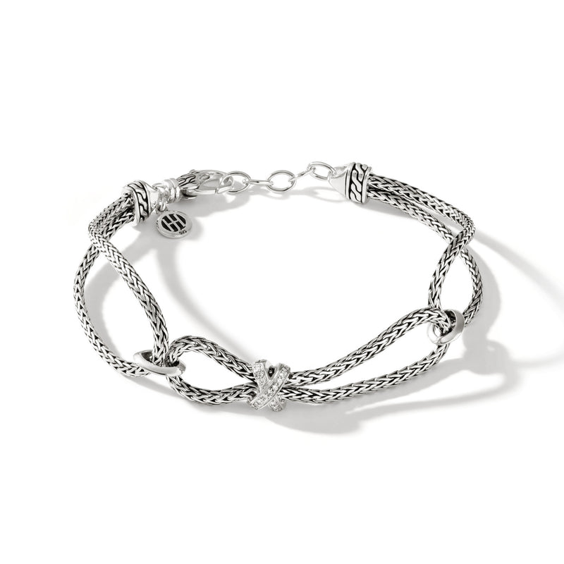 John Hardy Diamond Link Bracelet