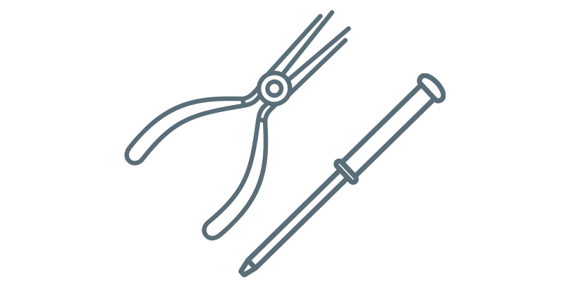 Graphic of jeweler tools