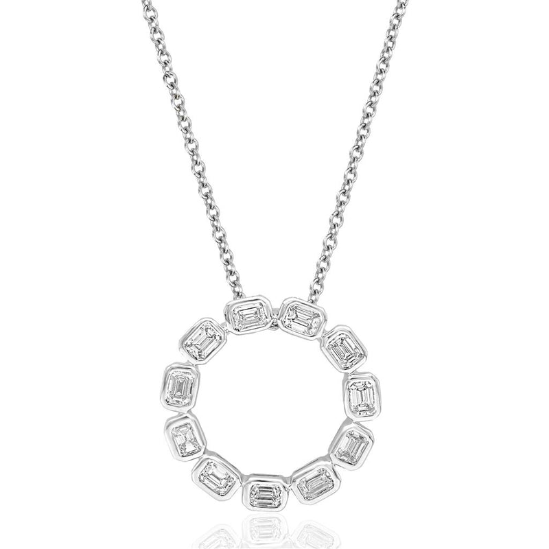 Davis Classics Circle Diamond Pendant