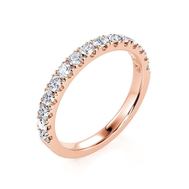 Davis Classics 14k Rose Gold Diamond Band