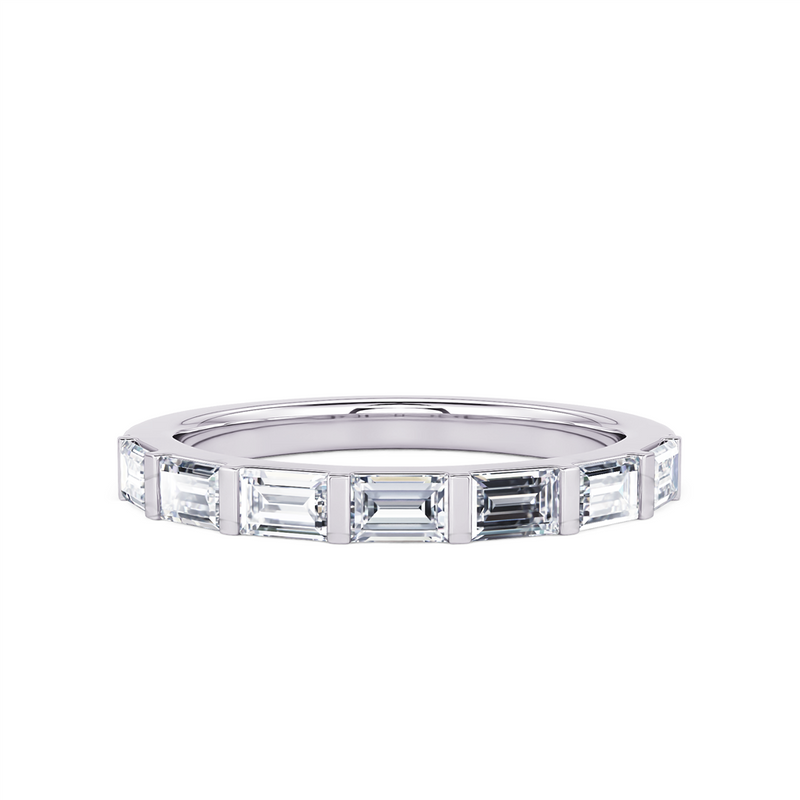 Davis Classics Women's 14k White Gold Diamond Band