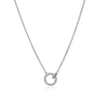 John Hardy Sterling Silver Essentials Diamond Interlinking Necklace