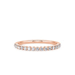 Davis Classics 14k Rose Gold Diamond Band