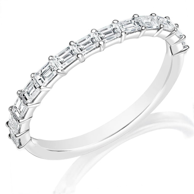 Davis Classics Women's Classic Diamond Wedding Band in 14k White Gold