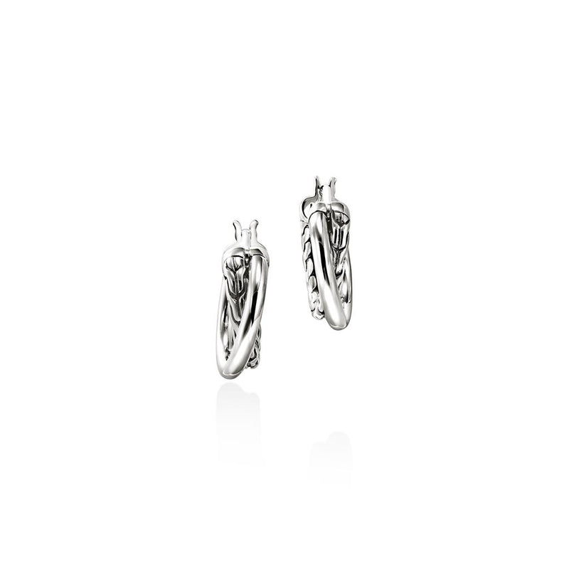 John Hardy Essential Crossover Hoop Earrings