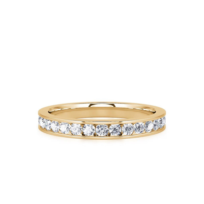 Davis Classics Women's 14k Yellow Gold Diamond Band