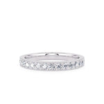 Davis Classics Women's Classic Diamond Wedding Band in 14k White Gold