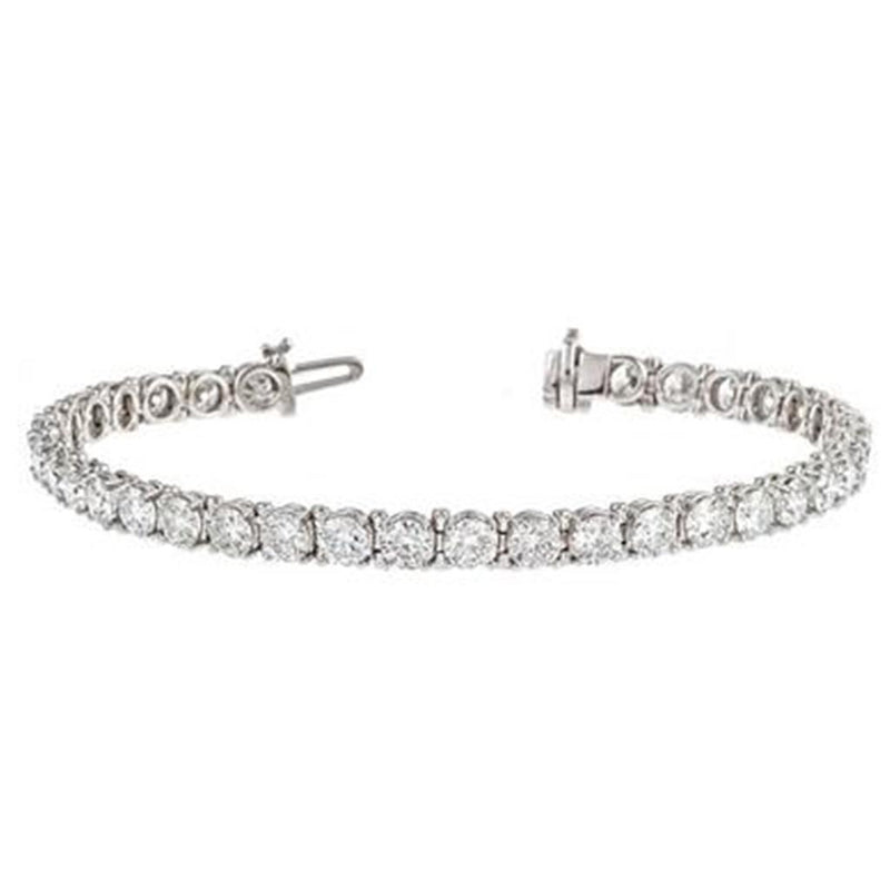 Davis Classics 14k White Gold Diamond Tennis Bracelet