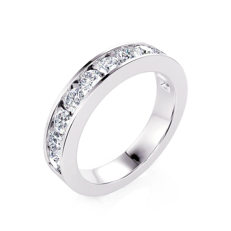 Davis Classics 14k White Gold Diamond Band