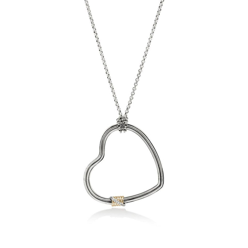 John Hardy Bamboo Heart Necklace