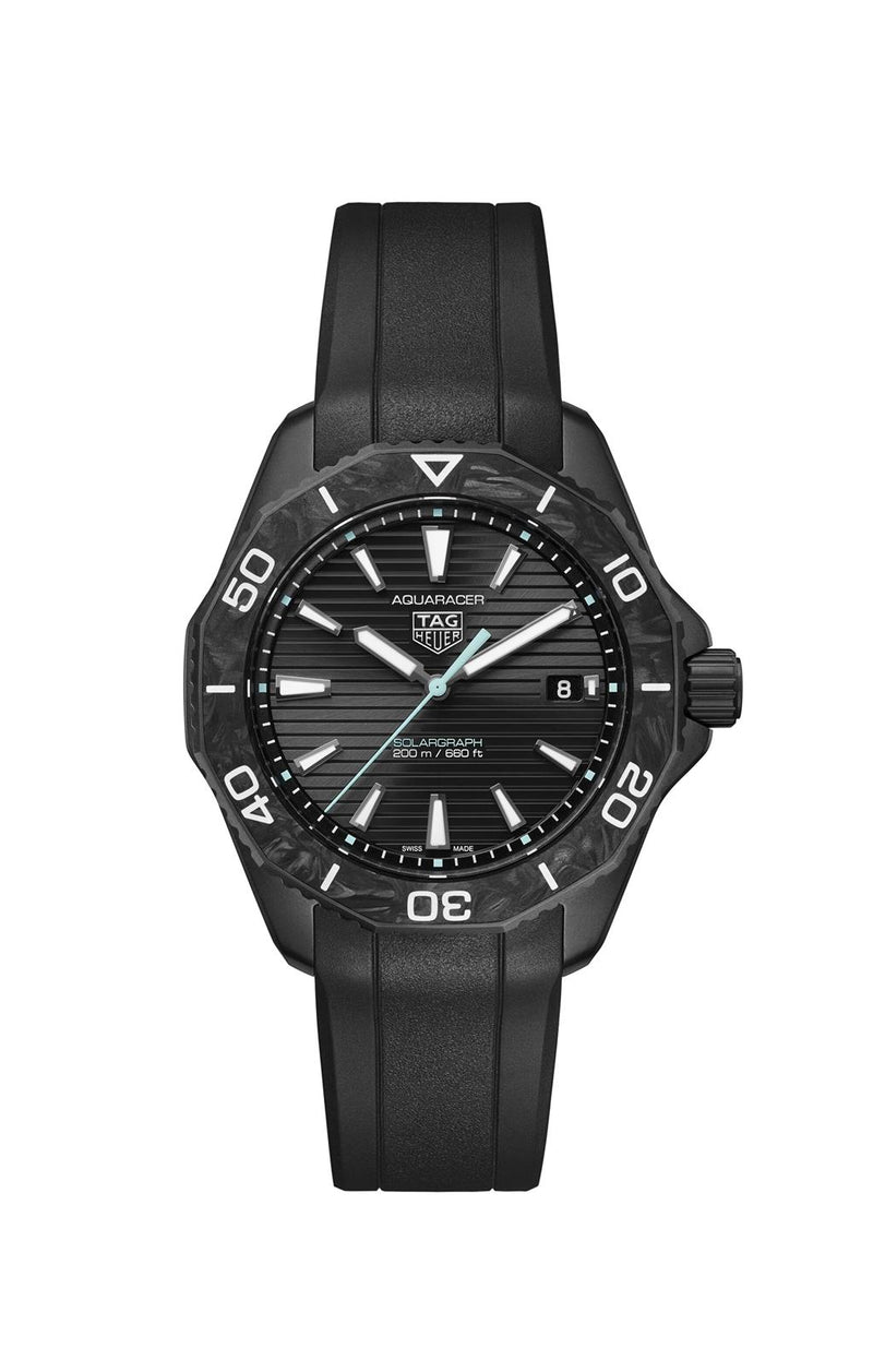 TAG Heuer DLC-Coated Aquaracer Professional 200 Solargraph Watch