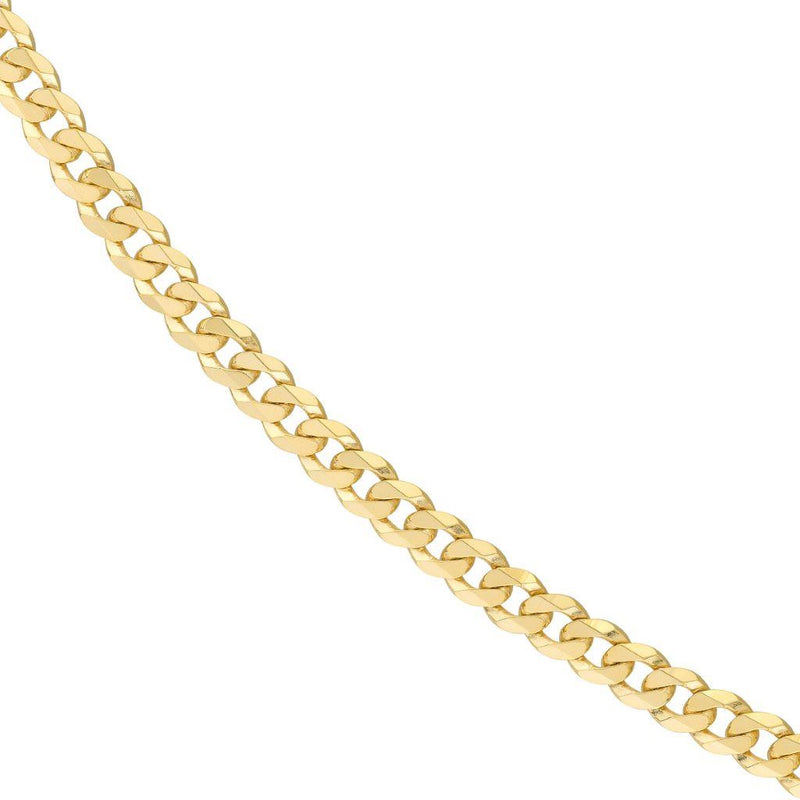 Davis Classics 14k Yellow Gold Miami Cuban Chain Necklace