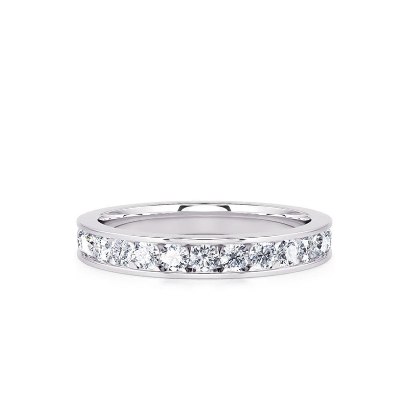 Davis Classics Women's 14k White Gold Diamond Band